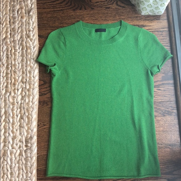Green cashmere top - Picture 1 of 1